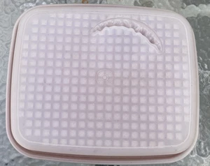 Contenedor y tapa de marinación Tupperware 1294-6 color pimentón núcleo de abuela vintage - Imagen 1 de 5