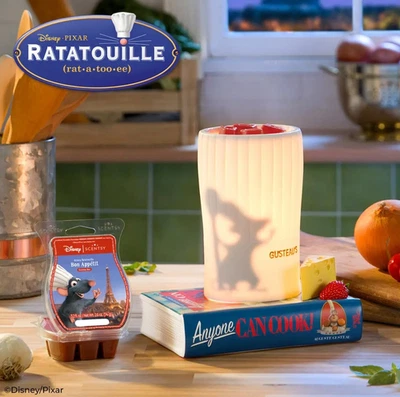 Calentador Scentsy Ratatouille Nuevo en Caja + Barra de Cera Bon Appetit Disney ¡LINDO Calentador!! Foto 1 de 4