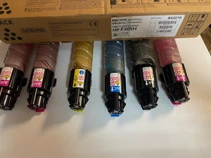 6x Orig. Toner C/M/Y/K für Ricoh, Nashuatec MP C 305 SPF - Bild 1 von 1