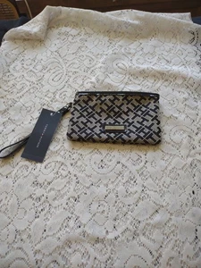 Tommy Hilfiger Muñequera 2 Bolsillos Estampado Monograma Negro Gris - Imagen 1 de 7