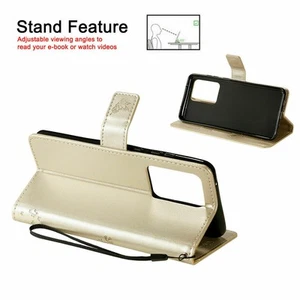 Leather Wallet Case Cover For Samsung Galaxy S24 Note 20 Ultra 10 9 Plus S20 - Picture 1 of 36