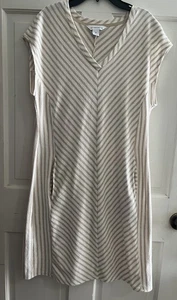 Liz Claiborne Dress, Medium, Stripes Stretch machine wash Pockets - Picture 1 of 5