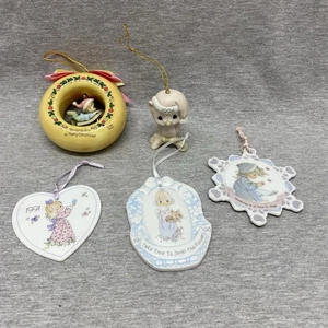 Precious Moments Weihnachten Wandschmuck 5 Stück Keramik Vintage - Bild 1 von 6