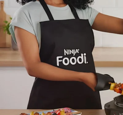 Ninja 3-in-1 Food Processor BN800UKDBCP / Ninja Foodi Apron (Black) - Image 1 of 3