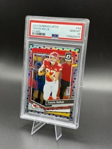 2023 PANINI DONRUSS OPTIC TRAVIS KELCE STARS PSA 10 GEM MT ๐ฅ - Picture 1 of 2