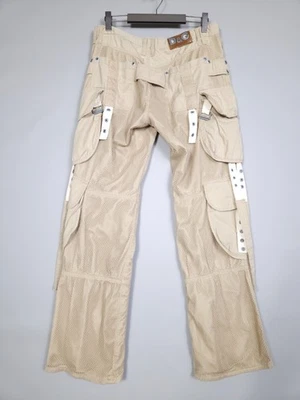RARE Vintage Y2K Dolce & Gabbana Bondage Cargo Pants Mesh Mens size W34 L34 - Image 1 of 4