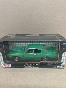 2014 Motor Max American Classics 1969 Pontiac GTO Judge Green Premium Die Cast - Picture 1 of 2