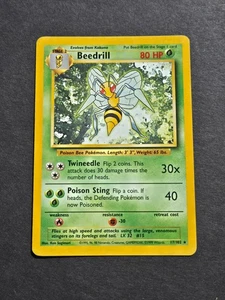 Pokemon BEEDRILL 17/102 - BASE SET NON HOLO RARE - MP - Bild 1 von 2