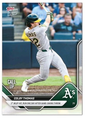 2025 Topps Now 371 Colby Thomas Call Up - Image 1 of 3