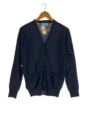 PRADA Cardigan 24yr Virgin Wool V-neck Long Sleeve (thin) 38 DNA00S Used - Image 1 of 4