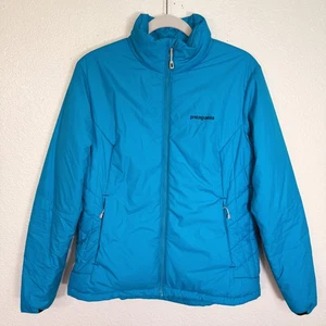 Patagonia Micro Puff Jacket Womens Large PrimaLoft Insulated Full Zip Coat Blue - Bild 1 von 15
