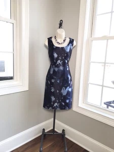 Lafayette 148 New York Silk Blend Cocktail Dress ~ Women’s 6 $698  WORN ONCE - Picture 1 of 8