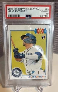 2022 Topps Brooklyn Collection - JULIO RODRIGUEZ #29 (RC) PSA 10 GEM 💎 - Bild 1 von 3