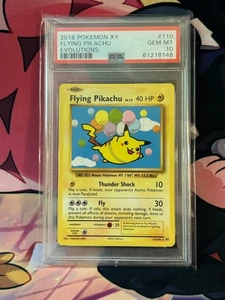 Pokemon TCG XY Evolutions Flying Pikachu Secret Rare 110 PSA 10 Gem Mint 2016 - Picture 1 of 6