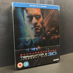 TERMINATOR 2: JUDGMENT DAY (ZAVVI EXCLUSIVE) STEELBOOK BLU-RAY 3D + BLU-RAY - Picture 1 of 24
