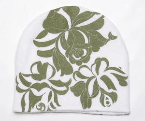 Floral Beanie (White) - Picture 1 of 1