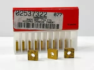 Accupro SNEA 322 | New Carbide Inserts | Grade TIN | 13pcs - Picture 1 of 2