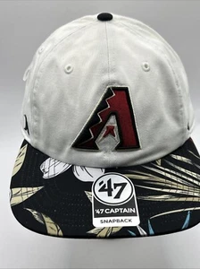 ARIZONA DIAMONDBACKS 47 Captain SnapBack Hat Cap With Stickers Floral Bill - Picture 1 of 15
