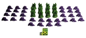 MONOPOLY Disney Villains Handlanger Ersatz Spiel Gebäude Dickichte Höhlen Würfel - Bild 1 von 2