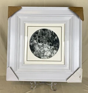 Natural Dali Marble Picture, Sliced Rock, Framed, Lotus pond view, Garden view - Picture 1 of 1