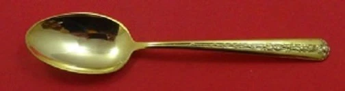 Cucharadita de plata esterlina Rambler Rose Vermeil by Towle oro de 6" Foto 1 de 1