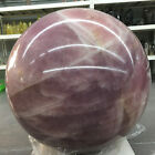 1918.4LB Rare Natural pink rose Quartz sphere crystal ball reiki healing