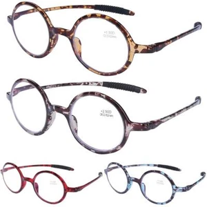 DOOViC Round Reading Glasses Blue Light Blocking Flexible Lightweight Readers... - Picture 1 of 8