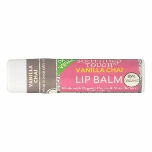 Soothing Touch Vegan Vanilla Chai with Cocoa & Shea Lip Balm 0.25 oz Pack of 2 - Picture 1 of 2