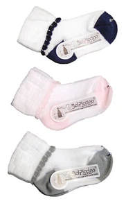 Calcetín Recién Nacido Verano 100% Algodón Mercerizado Made IN Italy Bel Piccino - Imagen 1 de 4