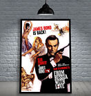 JAMES BOND 007 FROM RUSSIA WITH LOVE 1963 FRAMED MOVIE POSTER PRINT CINEMA A1 Only A$129.90 on eBay