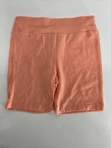 Love Fire, Girls Elastic Waist Bike Stretch Shorts, Orange, Size M - Picture 1 of 5