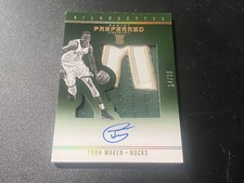 2016-17 Panini Preferred Thon Maker Rookie Silhouettes ￼Patch Auto /25