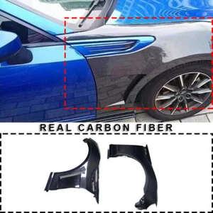 Vented Carbon Fiber Front Bumper Fender Pair For Toyota GT86 13-20 BRZ E - Picture 1 of 7