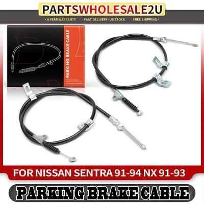 2 peças cabo de freio de estacionamento lateral traseiro para Nissan NX 1991 1992 1993 Sentra 1991-1994 - Imagem 1 de 4