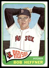 1965 TOPPS BOB HEFFNER 199 VG BASEBALL BOSTON RED SOX