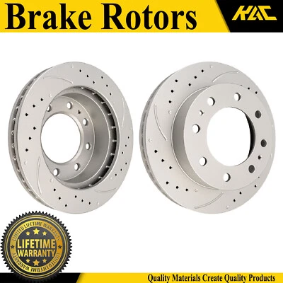 New Pair Front Disc Brake Rotors for Chevrolet Silverado 3500 2004 2005 02006 Foto 1 de 4