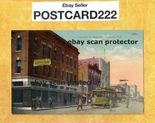 FL TAMPA 1908-29 antique postcard TROLLEY CAR ON FRANKLIN STREET FLORIDA GIDDENS