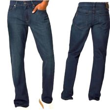 Paige Normandie Crook Jeans Men 33X33 Real 36"W Straight Faded Dark Blue Denim