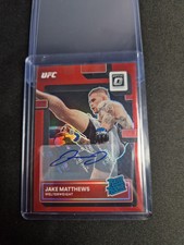 2023 Panini UFC Donruss Optic Rated Rookie Jake Matthews Red /99 Auto + GOLD /10