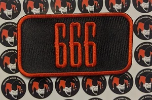 666 Embroidered Patch - Picture 1 of 1
