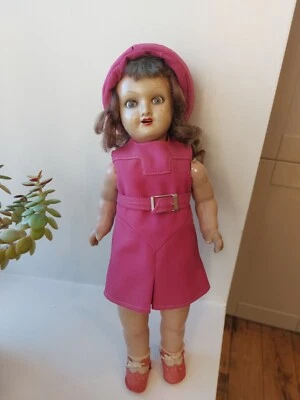 Ancienne poupée bébé Gégé Raynal Petitcollin Celluloïd 37 Cm  - Photo 1/4