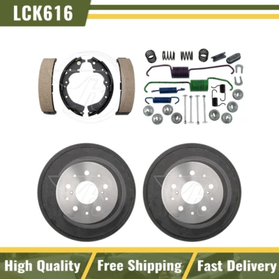 Tambores de freno traseros y zapatas de freno kit de resorte de hardware para Toyota Tacoma 1995-1997 Foto 1 de 4