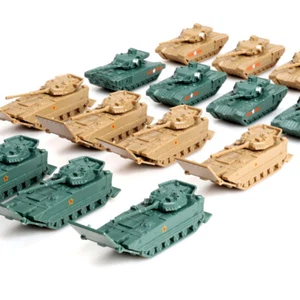 4pcs 1/144 Scale T-14 Armata Main Battle Tank ZTD-05 VN-16 Military Vehicle Toy - Picture 1 of 7