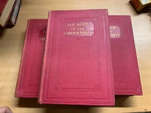*RARE* VINTAGE "THE BOOK OF THE LABOUR PARTY" VOLUMES 1-3 HARDBACK BOOKS (P14) - Imagen 1 de 23