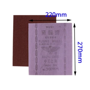 220 mm x 270 mm Papel de lija Papel de lija Emery Paño Hojas Abrasivas para Metal de Madera - Imagen 1 de 5