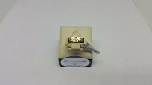 Anillo de Hombre Oro Amarillo, Rosa Y Blanco 18KT con Circonitas 4,9 Gr. N. 22 ( - Imagen 1 de 10