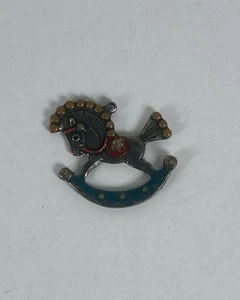 1476/25 Alter Anhänger Zinn Zinnanhänger Schaukelpferd - Bild 1 von 3