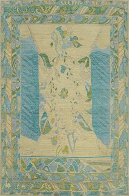 Transitional Handmade Oushak Turkish Area Rug 9x12 Vegetable Dye Wool Carpet - Image 1 of 4