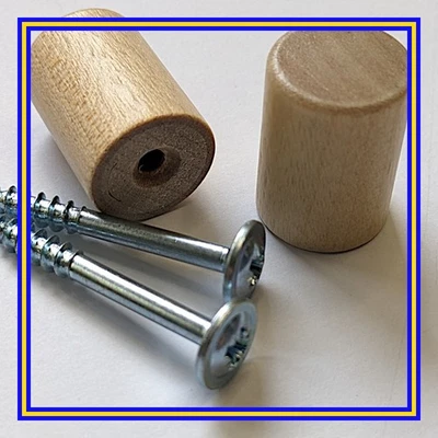 131388 x 2 (114667 x 2) IKEA Holzknauf BILLY Bücherregal OXBERG Türen Eiche hell - Bild 1 von 4