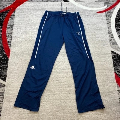 Calça de Moletom Adidas NYAC Extra Grande Azul Branco Jogger Track Field 32x34 Anos 90 Antiga - Imagem 1 de 4